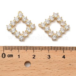 Pendentifs avec zircon cubiques à micro-pavés en laiton&nbsp;LS-KK-I380-23G