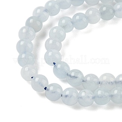Natürliche Aquamarin Perlen Stränge&nbsp;G-D327-B01-4mm