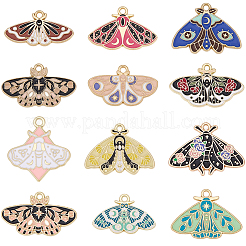 Colgantes de esmalte de aleación 24pcs 12 estilos&nbsp;ENAM-BM0001-46