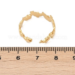 Verstellbare offene Manschettenringe aus 304 Edelstahl für Damen&nbsp;LS-RJEW-Z089-04G-01