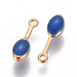 Placcatura ionica (ip) 304 ciondoli in acciaio inossidabile smaltati&nbsp;STAS-F224-05E