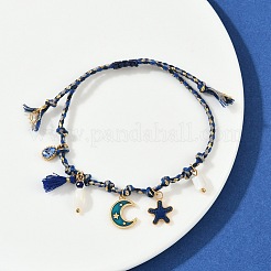 304 Edelstahl-Emaille-Charm-Armbänder&nbsp;BJEW-C114-14G