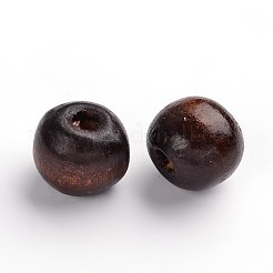 Perles en bois d'érable naturel&nbsp;X-TB12mmY-10