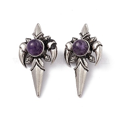 Natürlichen Amethyst Edelsteinanhänger&nbsp;KK-A173-16AS-01