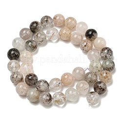 Natur lodolite Quarzperlen Stränge&nbsp;G-R494-A09-04