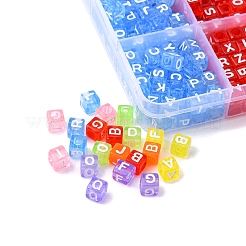 1190pcs 7 Farben transparente Acrylperlen&nbsp;TACR-YW0001-58