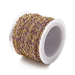 Chaînes figaro en laiton émaillé&nbsp;CHC-L053-09G-08