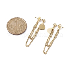 Orecchini a bottone in acciaio inossidabile 304 dorato&nbsp;EJEW-JE05733-03