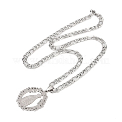Bague avec pendentif Vierge Marie en acier inoxydable 201 pour hommes et femmes&nbsp;LS-NJEW-K283-23P