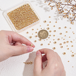 6 style de perles d'espacement en laiton plaquées&nbsp;KK-PH0013-52LG