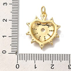 Gestell Messing micro ebnen Zirkonia Anhänger&nbsp;KK-I720-67G