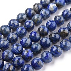 Natürliche Lapislazuli Perlenstränge&nbsp;G-G953-01-10mm