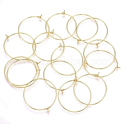 Anelli di charms in vetro di vino in ottone&nbsp;KK-R112-037C-NF