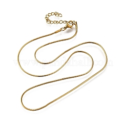 Colliers à chaîne serpent en acier inoxydable 304 de 1.2 mm pour femmes et hommes&nbsp;STAS-V011-04B-G