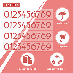 Wasserfeste selbstklebende Bastelsticker&nbsp;DIY-GF0002-59C-04