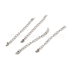 Rallonges de chaîne gourmette en acier inoxydable 304 résistant au ternissement&nbsp;STAS-P320-01P