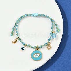 Charm-Armbänder aus 304 Edelstahl mit Emaille&nbsp;BJEW-C114-12G