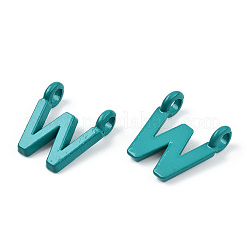 Placage de crémaillère en alliage peint par pulvérisation Pendentifs à 2 boucle&nbsp;PALLOY-N176-01W