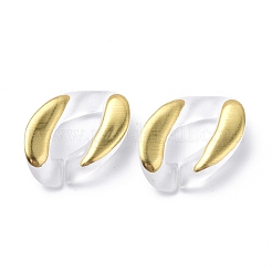 Anelli di collegamento in acrilico placcato&nbsp;FIND-D028-01A-05