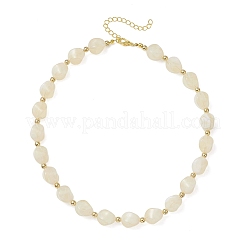 Collares de cuentas torcidas de acrílico de dos tonos&nbsp;NJEW-JN05840-01