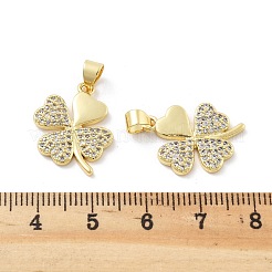 Ottone micro spianare pendenti zirconi&nbsp;KK-Z098-08G