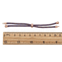 Einstellbare Nylonschnur Slider Armband machen&nbsp;MAK-F026-A-RG