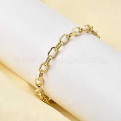 Messing-Kabelkettenarmband für Damen&nbsp;BJEW-A065-05G