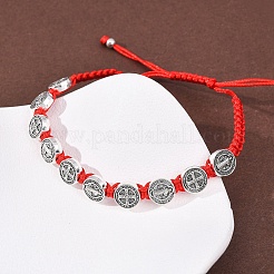 Geflochtenes Armband aus Nylonseil für Damen&nbsp;BJEW-Z156-03AS-01