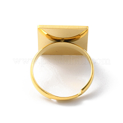 Anillo ajustable de acero inoxidable con tarot para mujer.&nbsp;RJEW-WH0001-018G-03