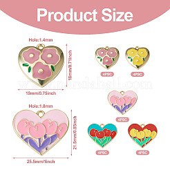 Pendenti smaltati in lega di zinco 20 pz 5 stile style&nbsp;ENAM-TA0001-45