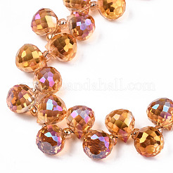 Chapelets de perles en verre transparente  &nbsp;GLAA-T006-14C
