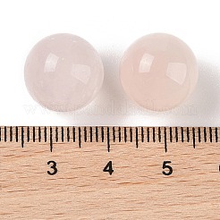 Natürliche Rosenquarz-Kugelperlen ohne Loch&nbsp;G-K353-04C-01