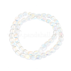 Chapelets de perles en verre électroplaqué&nbsp;EGLA-P049-02A