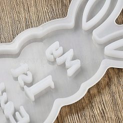 Ostermotiv Hase mit Wortmuster DIY Silikonformen für Tischlampe&nbsp;SIMO-G008-02B