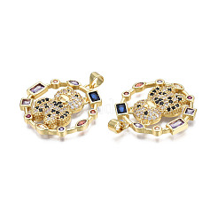 Colgante micropavé cubic zirconia de latón&nbsp;ZIRC-N039-231