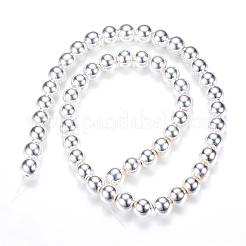 Chapelets de perle en hématite synthétique magnétique&nbsp;G-Q466-8mm-02S