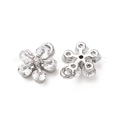Pendentifs avec zircon cubiques à micro-pavés en laiton&nbsp;ZIRC-L105-04A-P