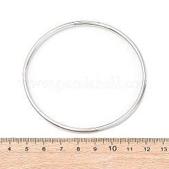 201 bracelets unis en acier inoxydable pour femmes&nbsp;BJEW-B150-07P