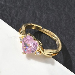 Anillos de latón y circonita cúbica&nbsp;CU-CBA7E55-17G