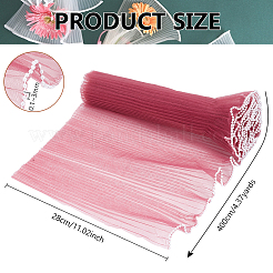 Bordure en dentelle plissée en polyester de 4 m&nbsp;OCOR-WH0088-24C