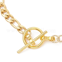 Armbandherstellung aus Figaro-Kette aus Edelstahl 304 und Büroklammerkette aus Messing&nbsp;AJEW-JB01567