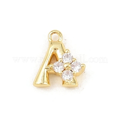 26 pièces en laiton micro pavé breloques en zircone cubique claire&nbsp;KK-Z151-18G