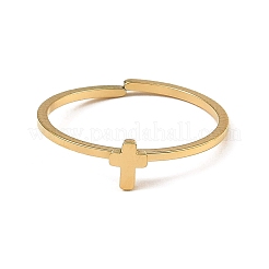 Verstellbare offene Manschettenringe aus Edelstahl 304&nbsp;RJEW-Q806-01G-07
