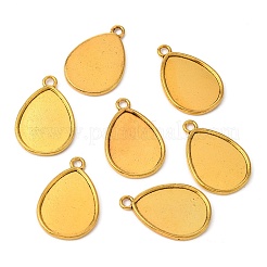 Colgante de estilo tibetano cabochon ajustes&nbsp;TIBEP-K034-AG