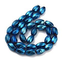 Chapelets de perles hématite synthétique sans magnétique&nbsp;G-P545-G02-01E