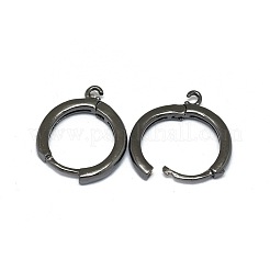 Accessoires de créoles Huggie en laiton&nbsp;PALLOY-F249-19B