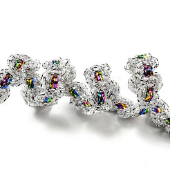 Bordure en dentelle pailletée en polyester&nbsp;OCOR-K007-08A
