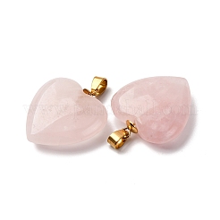 Colgantes naturales de cuarzo rosa&nbsp;G-G287-01G-09