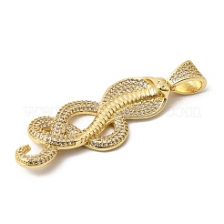 Messing micro pave klare zirkonia anhänger&nbsp;KK-H267-060A-G