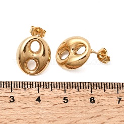 6 paio di orecchini a bottone in acciaio inossidabile 304&nbsp;EJEW-P340-02A